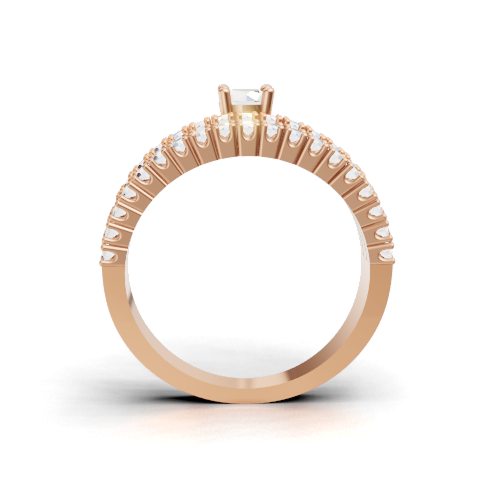 Load image 1 in gallery view. round-14k rose gold|round-18k rose gold