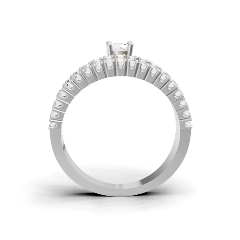 Load image 1 in gallery view. round-14k white gold|round-18k white gold|round-platinum
