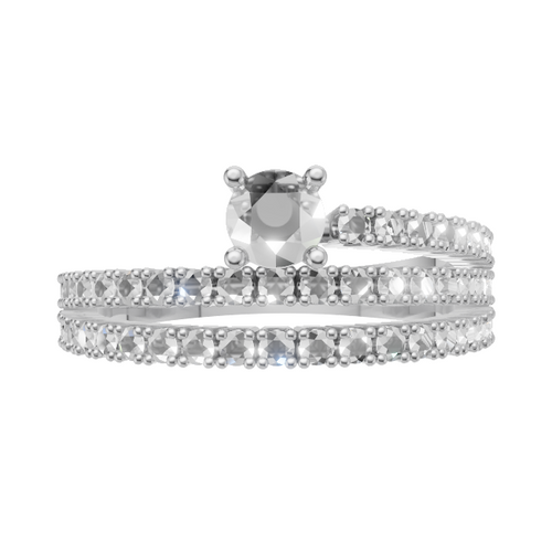 Load image 1 in gallery view. round-14k white gold|round-18k white gold|round-platinum