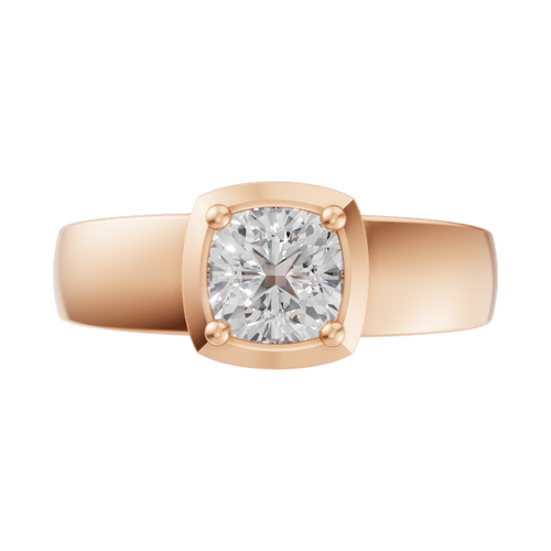 Load image 1 in gallery view. cushion-14k rose gold|cushion-18k rose gold