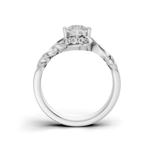 Load image 1 in gallery view. round-14k white gold|round-18k white gold|round-platinum