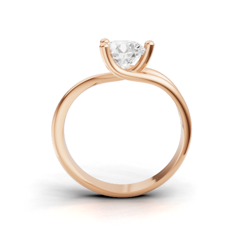 Load image 1 in gallery view. round-14k rose gold|round-18k rose gold