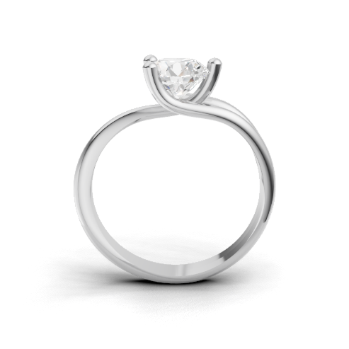 Load image 1 in gallery view. round-14k white gold|round-18k white gold|round-platinum