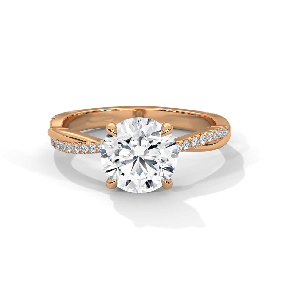 round-14k rose gold|round-18k rose gold
