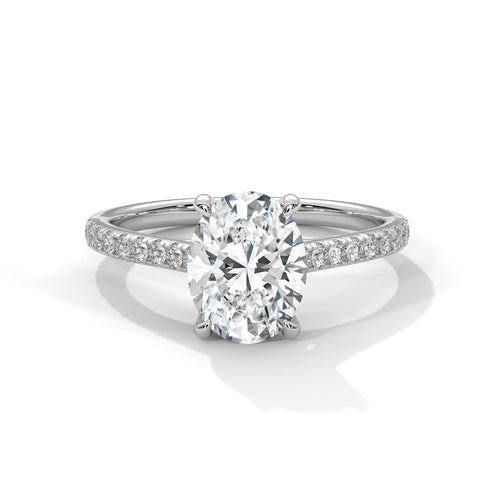Load image 1 in gallery view. oval-14k white gold|oval-18k white gold|oval-platinum