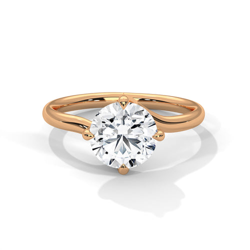 Load image 1 in gallery view. round-14k rose gold|round-18k rose gold