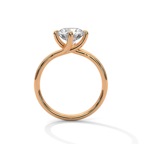 Load image 1 in gallery view. round-14k rose gold|round-18k rose gold