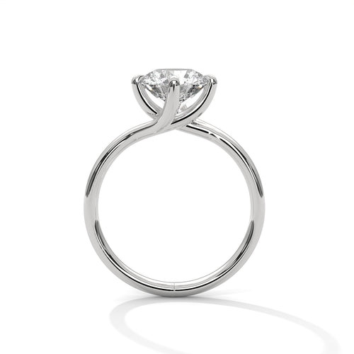 Load image 1 in gallery view. round-14k white gold|round-18k white gold|round-platinum