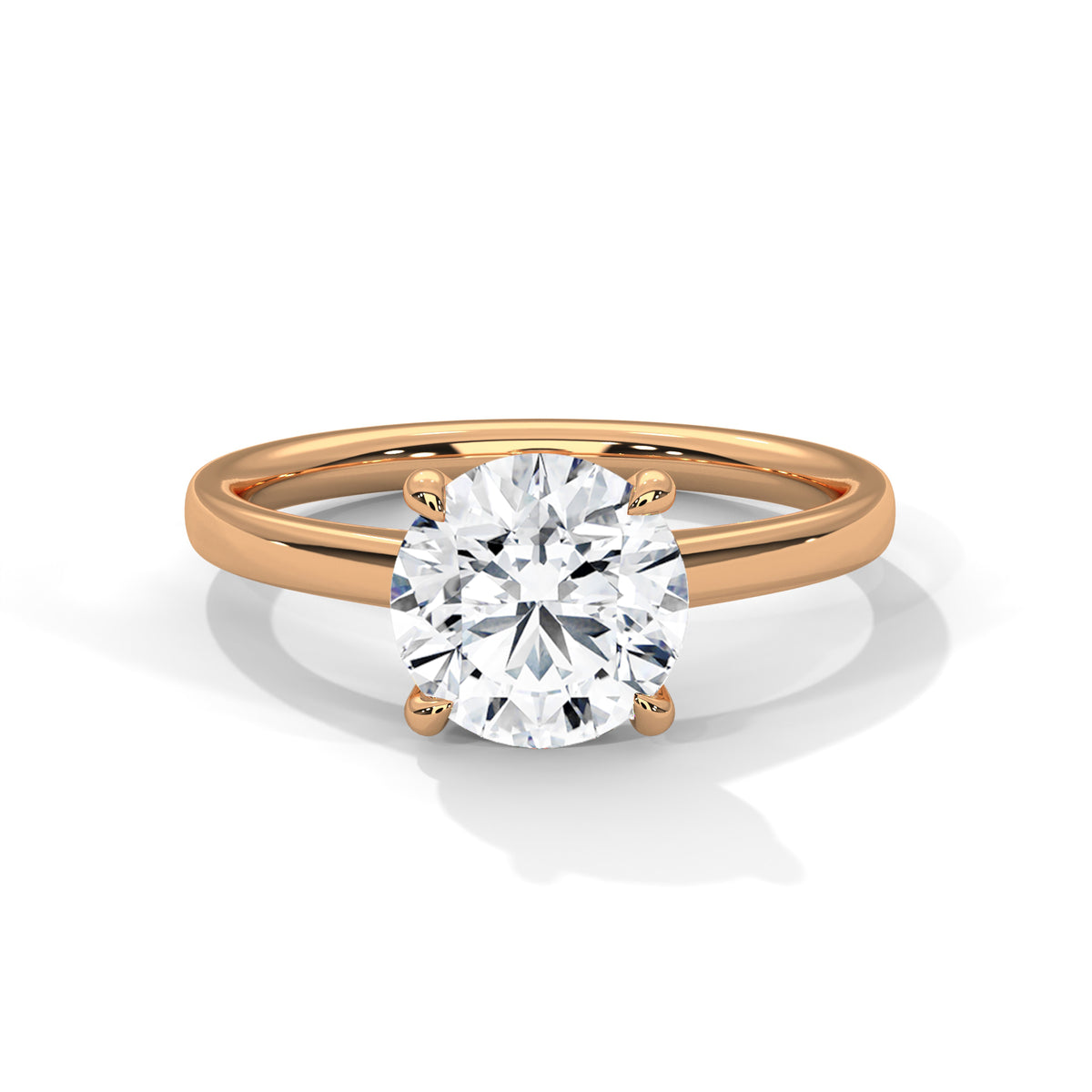 round-14k rose gold|round-18k rose gold