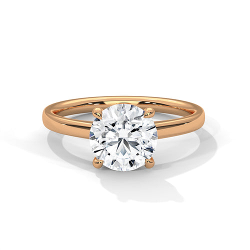 Load image 1 in gallery view. round-14k rose gold|round-18k rose gold