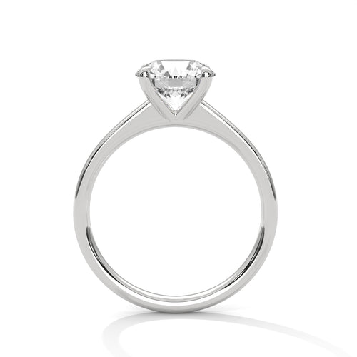 Load image 1 in gallery view. round-14k white gold|round-18k white gold|round-platinum