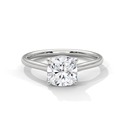 Load image 1 in gallery view. cushion-14k white gold|cushion-18k white gold|cushion-platinum