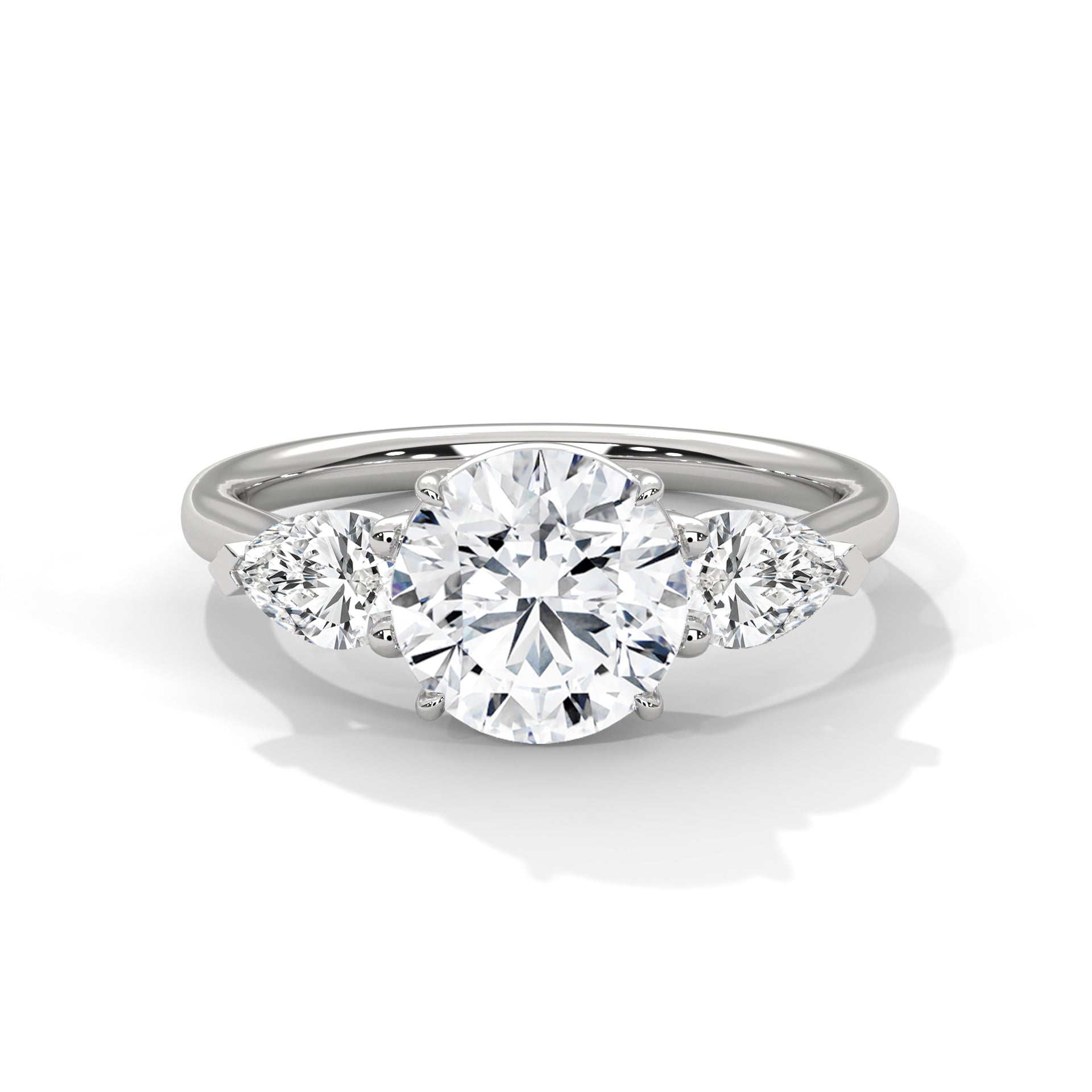 round-14k white gold|round-18k white gold|round-platinum