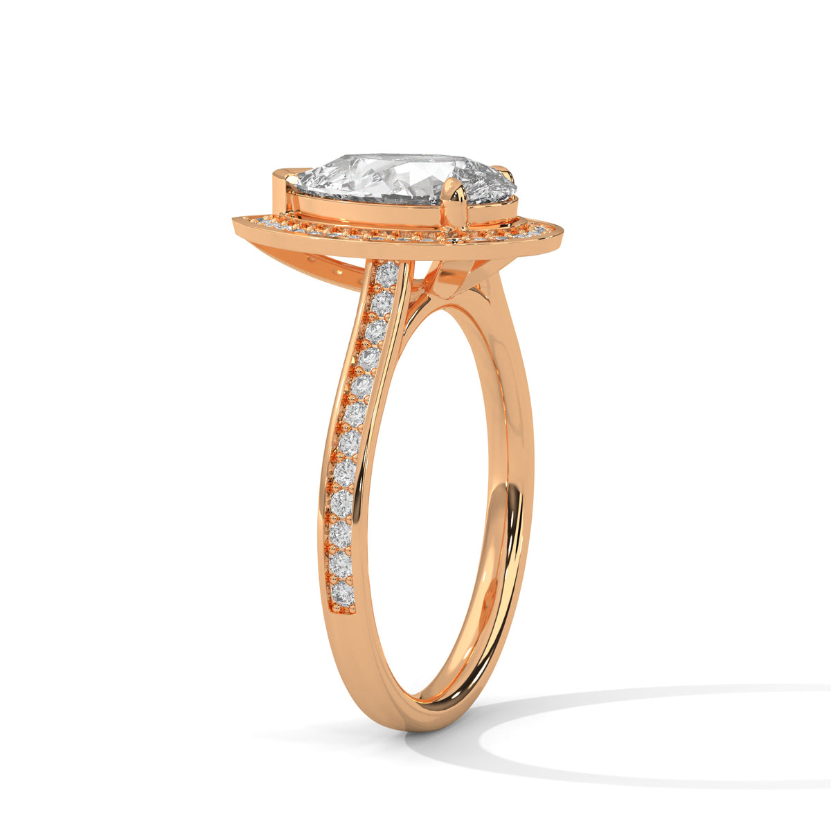 pear-14k rose gold|pear-18k rose gold