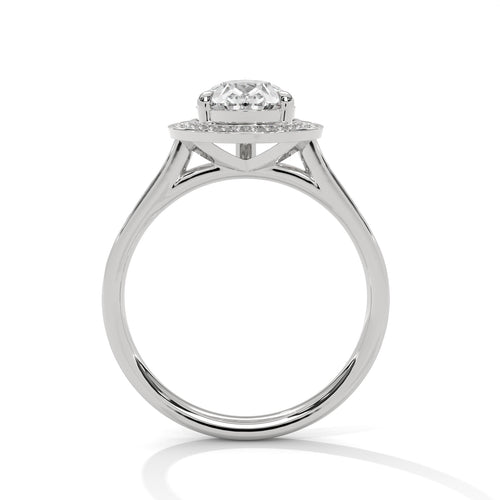 Load image 1 in gallery view. pear-14k white gold|pear-18k white gold|pear-platinum