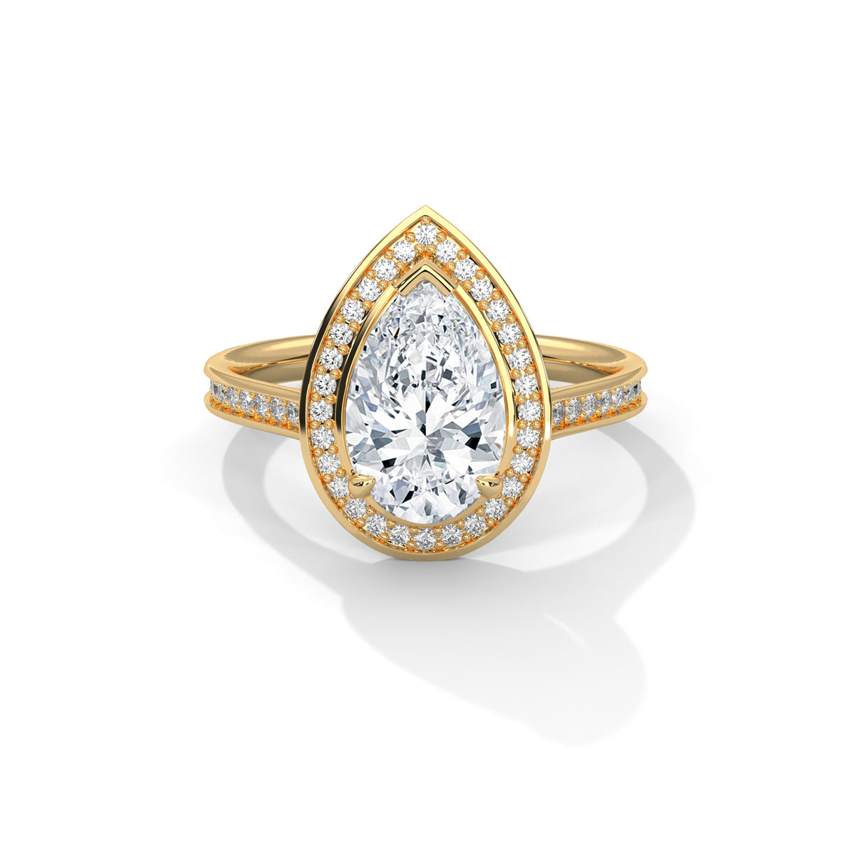 pear-14k yellow gold|pear-18k yellow gold