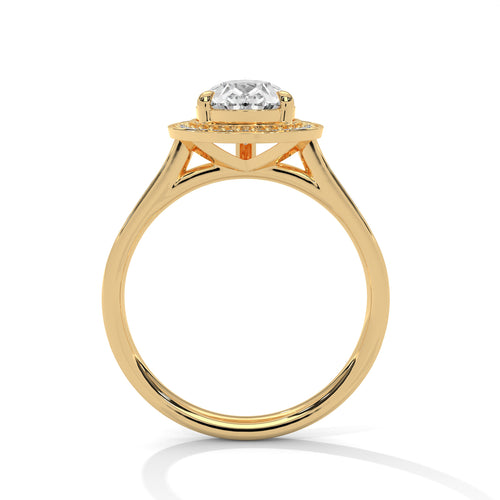 Load image 1 in gallery view. pear-14k yellow gold|pear-18k yellow gold