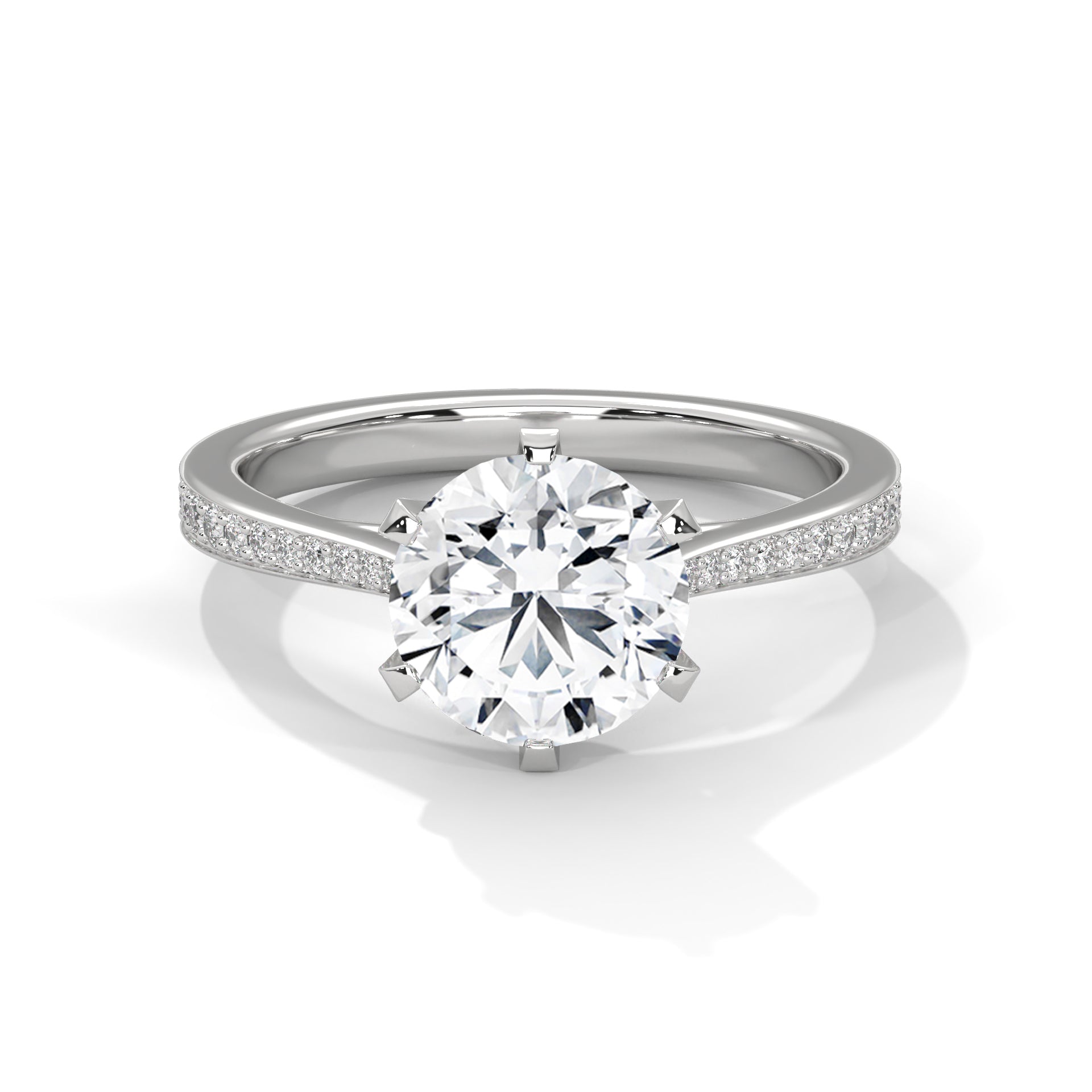round-14k white gold|round-18k white gold|round-platinum
