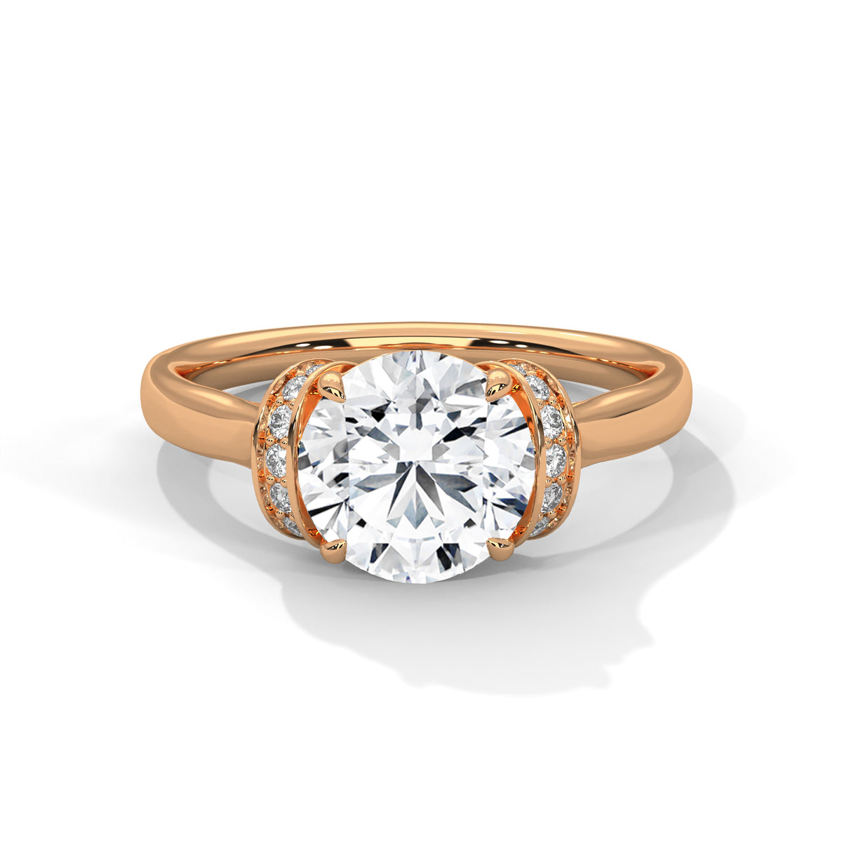 round-14k rose gold|round-18k rose gold