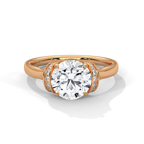 Load image 1 in gallery view. round-14k rose gold|round-18k rose gold