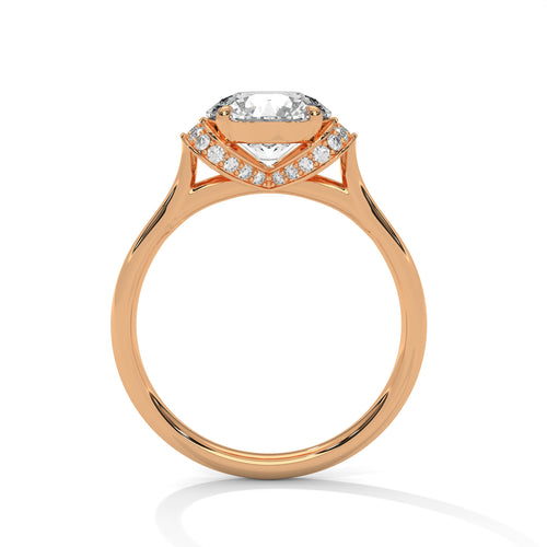 Load image 1 in gallery view. round-14k rose gold|round-18k rose gold
