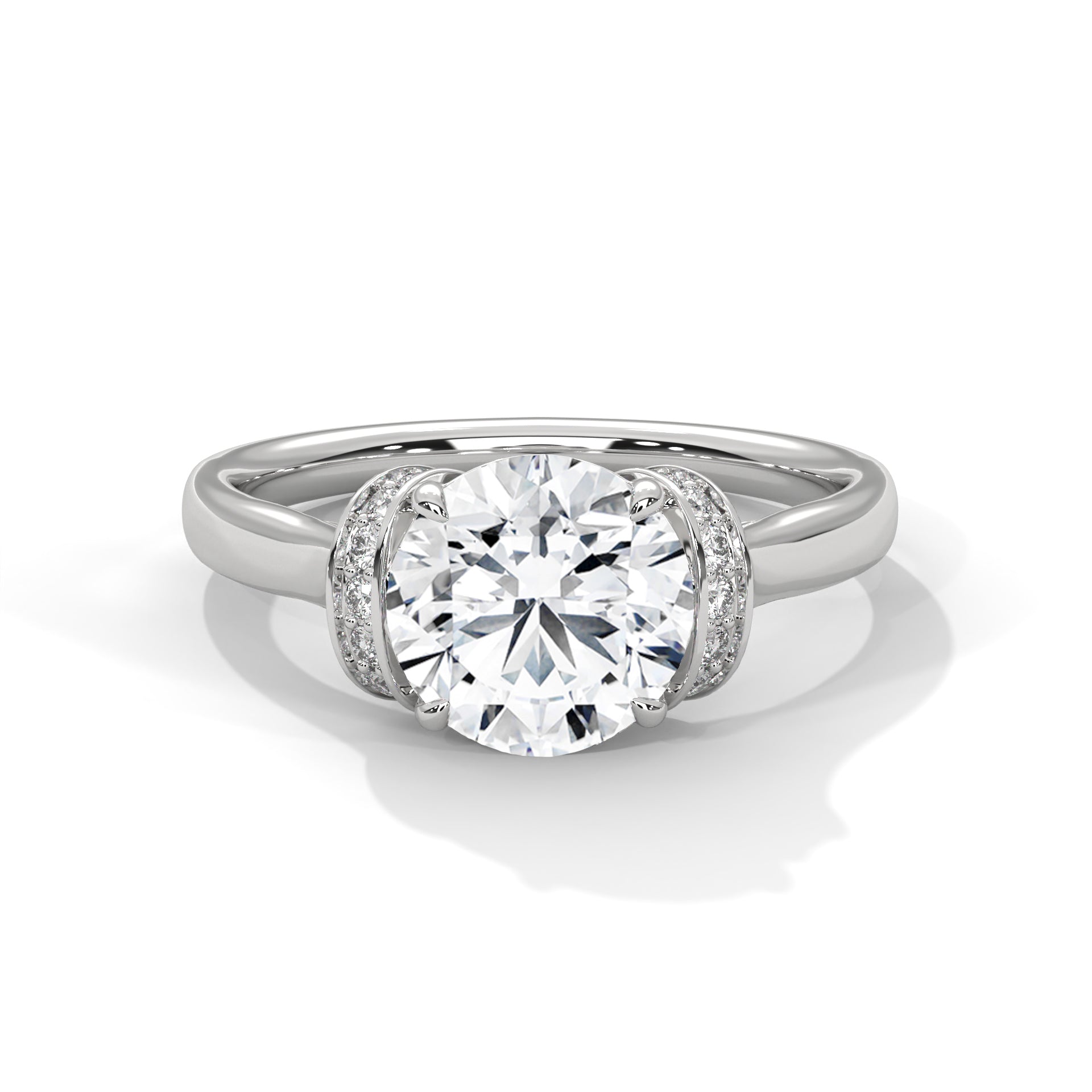 round-14k white gold|round-18k white gold|round-platinum