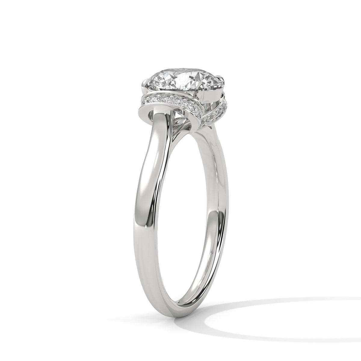 round-14k white gold|round-18k white gold|round-platinum