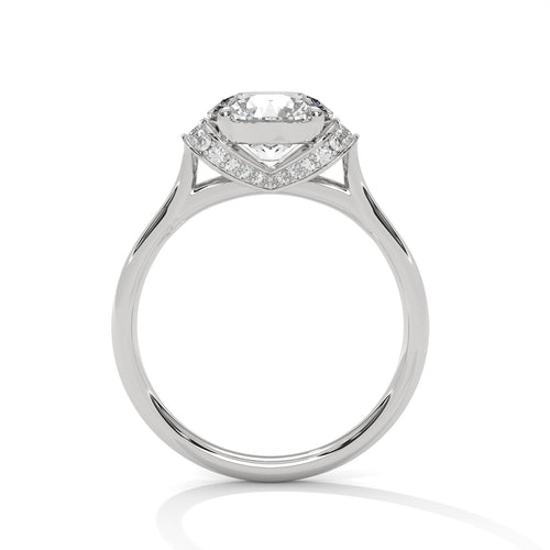 Load image 1 in gallery view. round-14k white gold|round-18k white gold|round-platinum