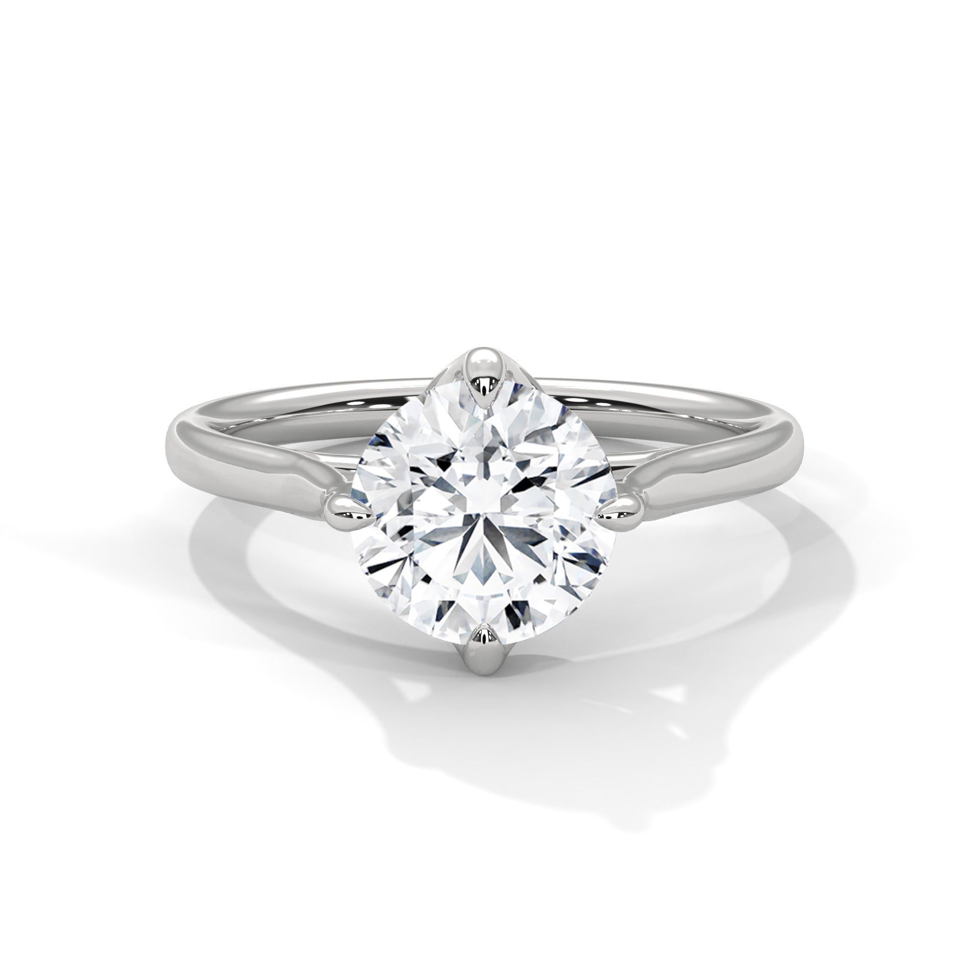round-14k white gold|round-18k white gold|round-platinum
