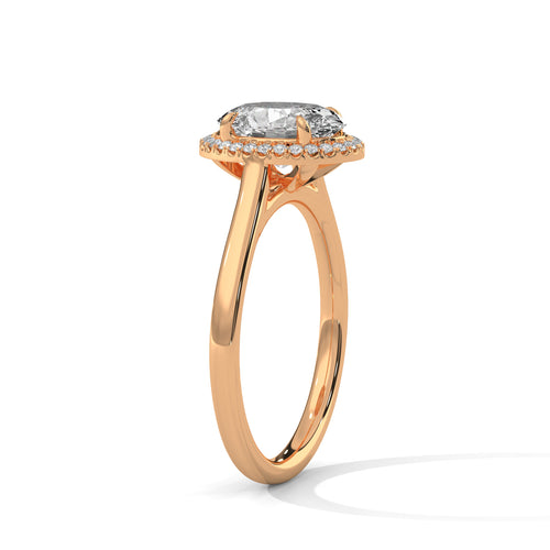 Load image 1 in gallery view. oval-14k rose gold|oval-18k rose gold
