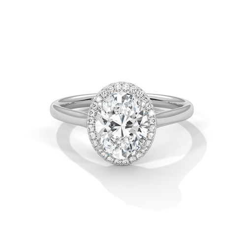 Load image 1 in gallery view. oval-14k white gold|oval-18k white gold|oval-platinum