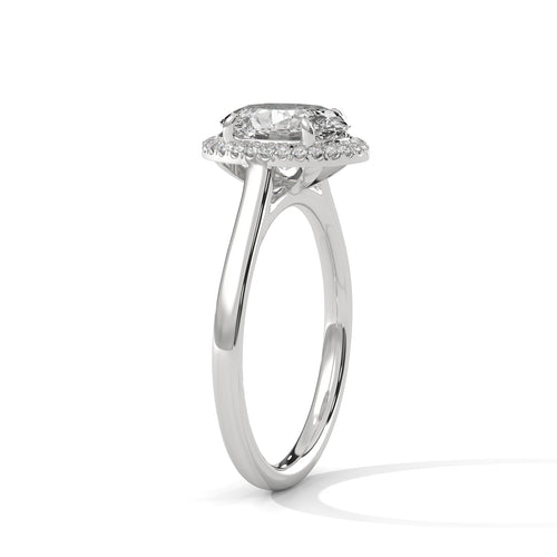 Load image 1 in gallery view. oval-14k white gold|oval-18k white gold|oval-platinum