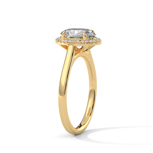 Load image 1 in gallery view. oval-14k yellow gold|oval-18k yellow gold