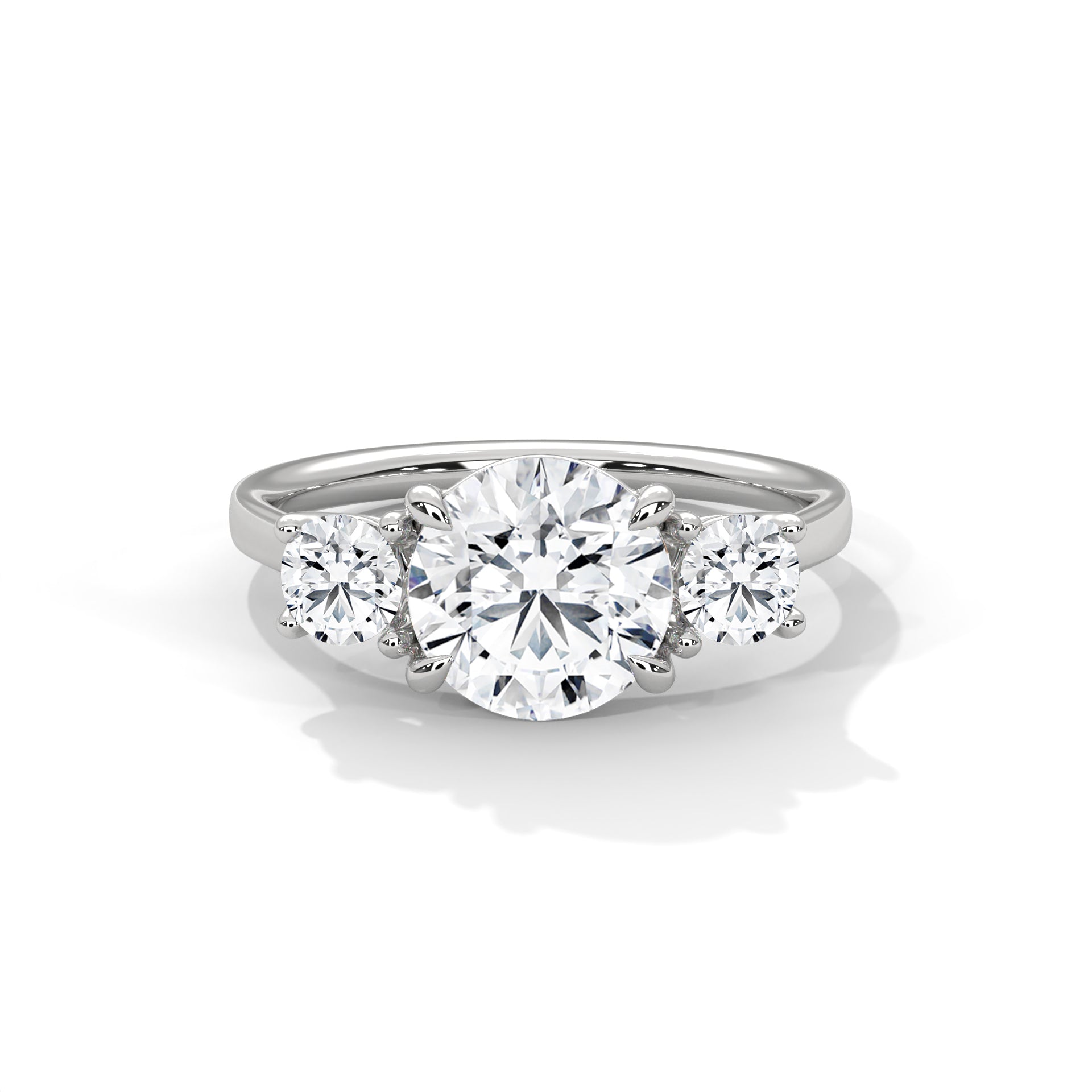 round-14k white gold|round-18k white gold|round-platinum