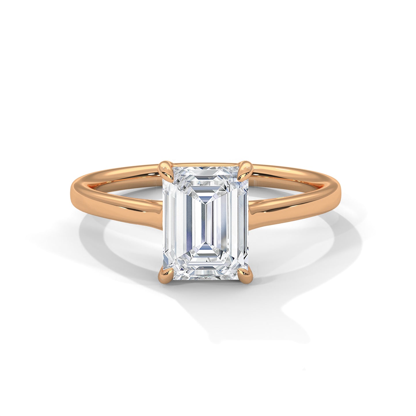 emerald-14k rose gold|emerald-18k rose gold