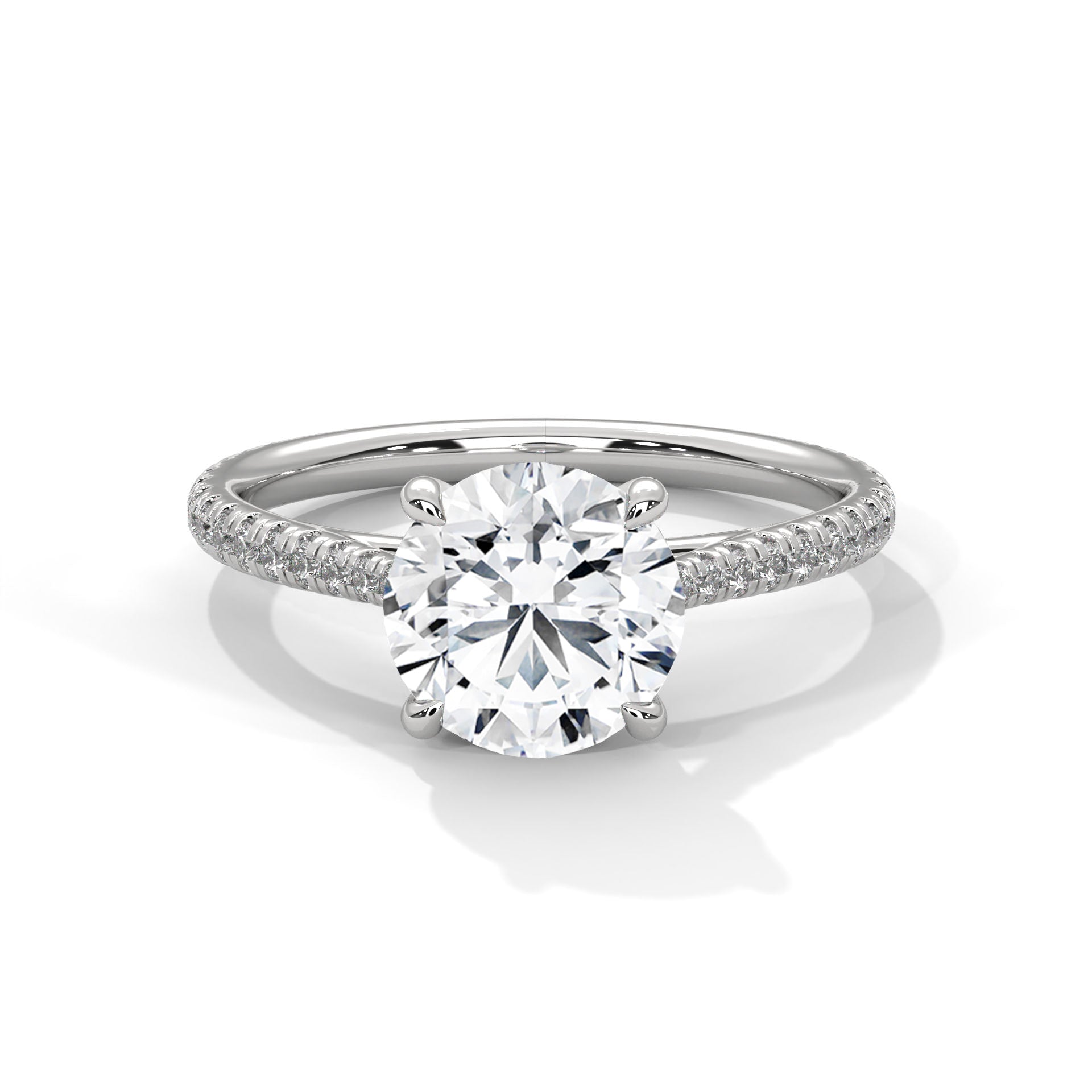 round-14k white gold|round-18k white gold|round-platinum