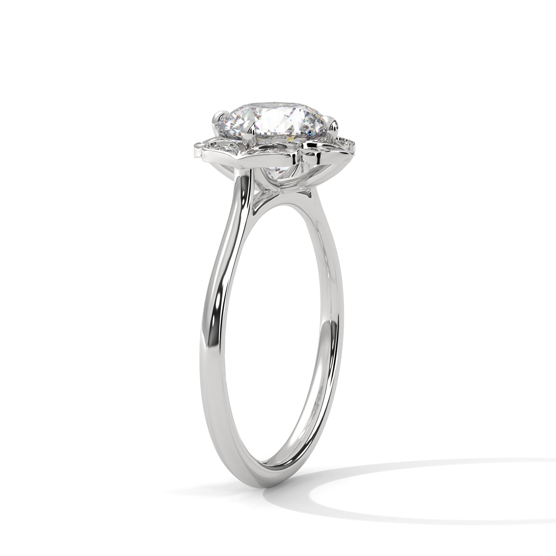 round-14k white gold|round-18k white gold|round-platinum