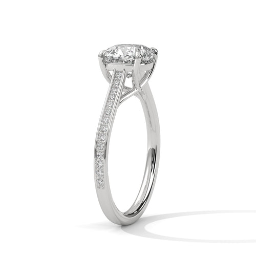 Load image 1 in gallery view. cushion-14k white gold|cushion-18k white gold|cushion-platinum
