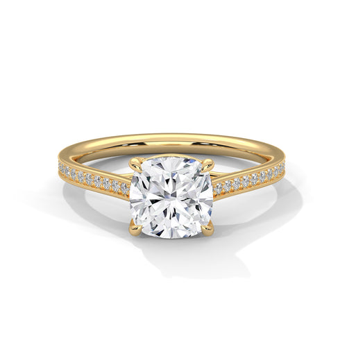 Load image 1 in gallery view. cushion-14k yellow gold|cushion-18k yellow gold