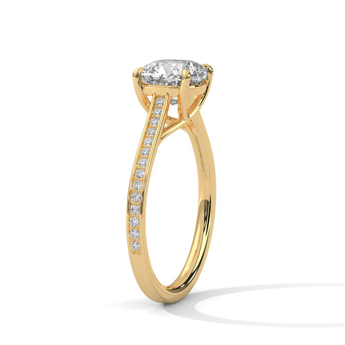 Load image 1 in gallery view. cushion-14k yellow gold|cushion-18k yellow gold