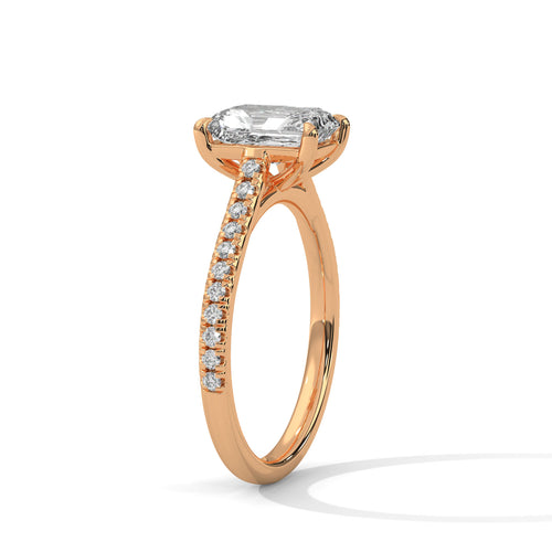 Load image 1 in gallery view. emerald-14k rose gold|emerald-18k rose gold