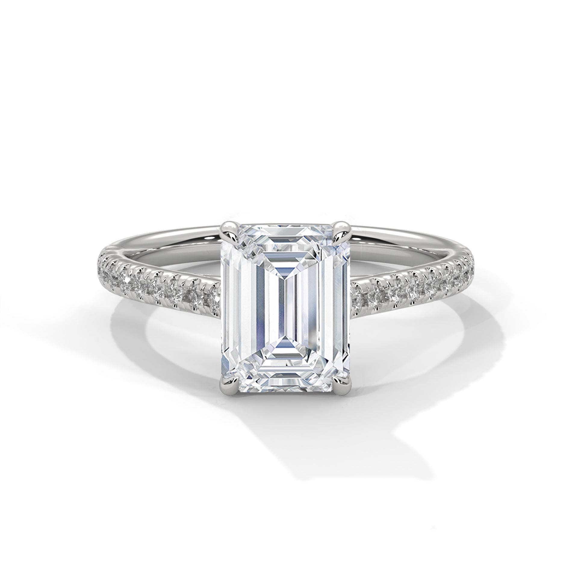 emerald-14k white gold|emerald-18k white gold|emerald-platinum