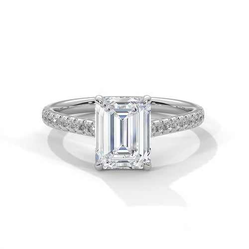Load image 1 in gallery view. emerald-14k white gold|emerald-18k white gold|emerald-platinum