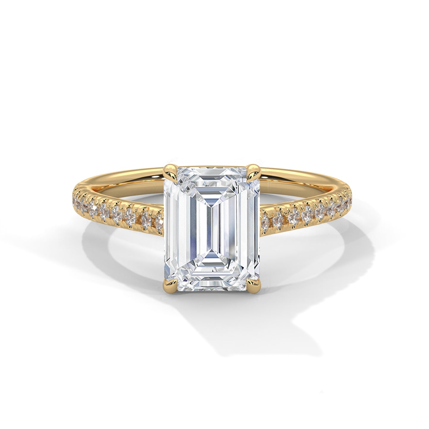 emerald-14k yellow gold|emerald-18k yellow gold