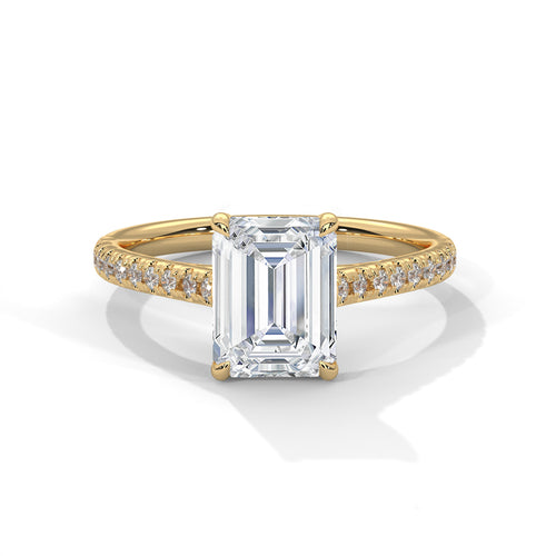 Load image 1 in gallery view. emerald-14k yellow gold|emerald-18k yellow gold