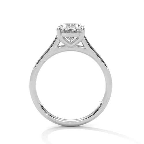 Load image 1 in gallery view. oval-14k white gold|oval-18k white gold|oval-platinum