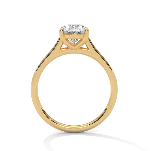 Load image 1 in gallery view. oval-14k yellow gold|oval-18k yellow gold