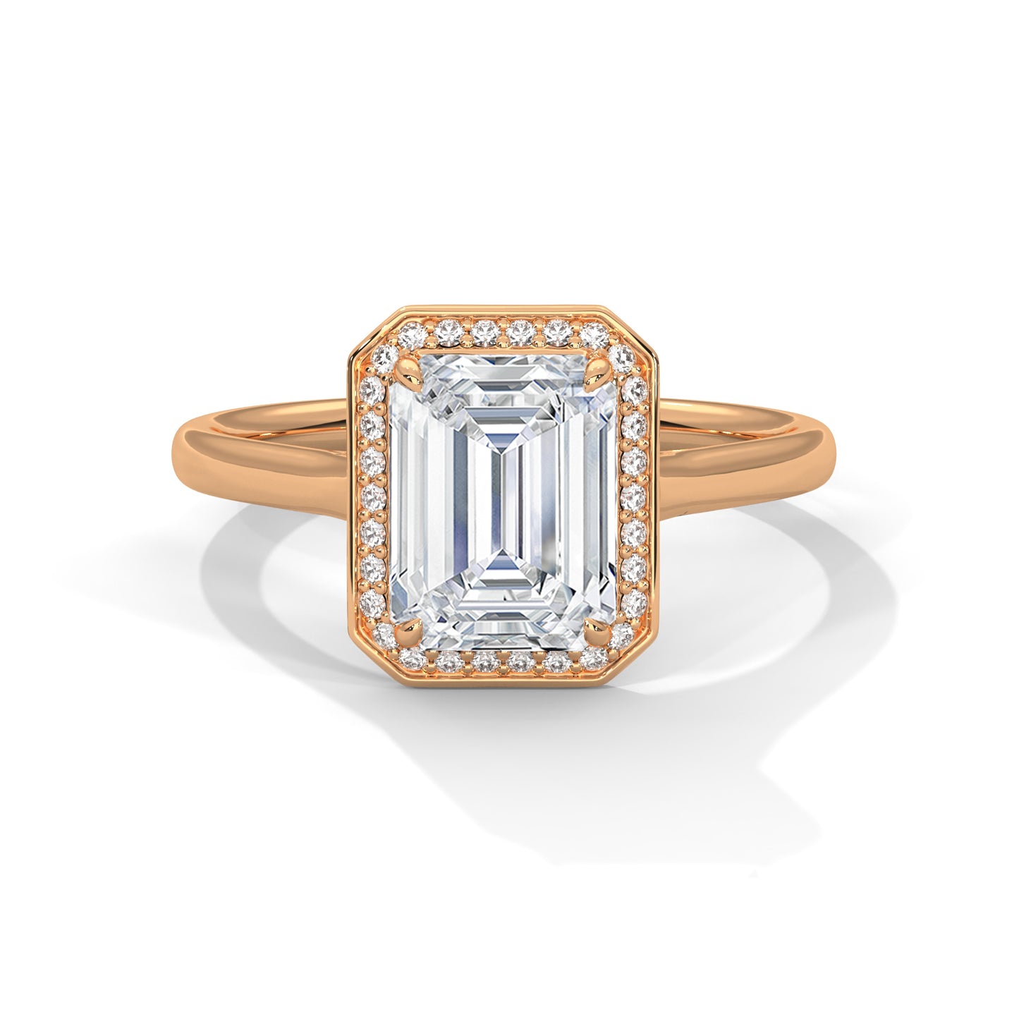 emerald-14k rose gold|emerald-18k rose gold