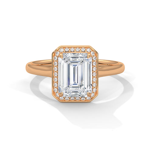Load image 1 in gallery view. emerald-14k rose gold|emerald-18k rose gold