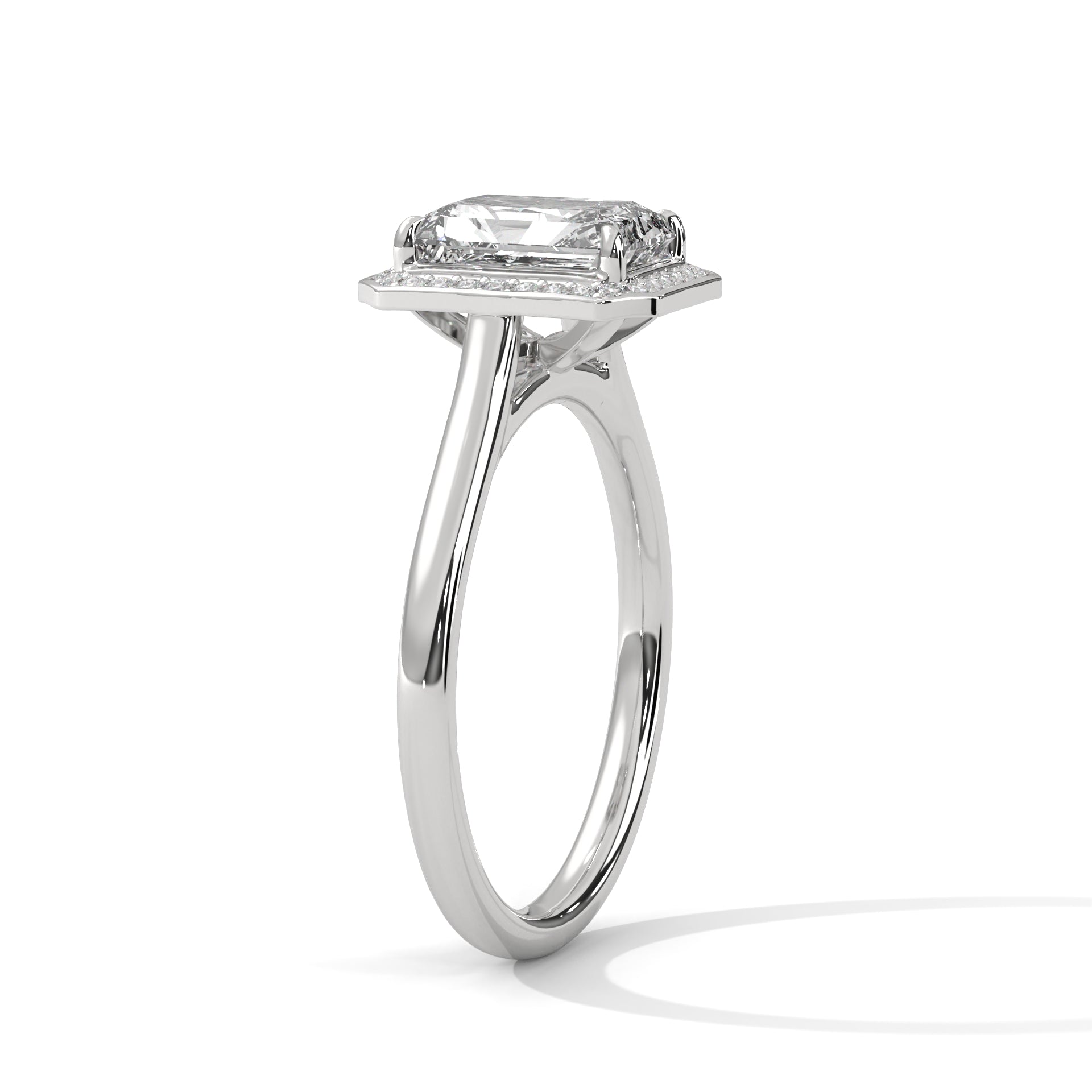 emerald-14k white gold|emerald-18k white gold|emerald-platinum